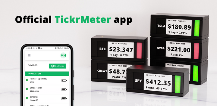 Tickr Meter TickrMeter: Physical Stock Tickers on your desk